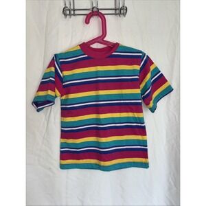 Vintage Willow Bay Kids Clothing Striped Shirt Size S Small 4 Retro 90s